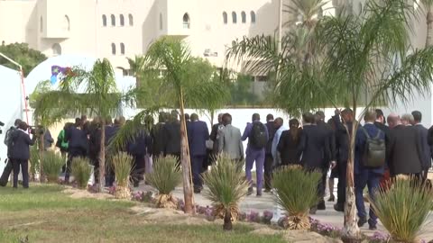 Macron meets with his Tunisian counterpart Saied on the sideline of the Francophonie summit