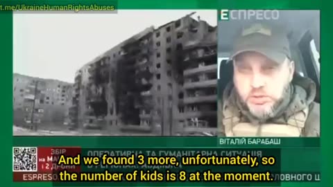 Ukrainian military is kidnapping children near the combat zones,
