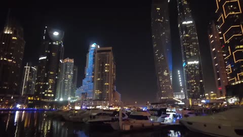 Dubai Marina at night