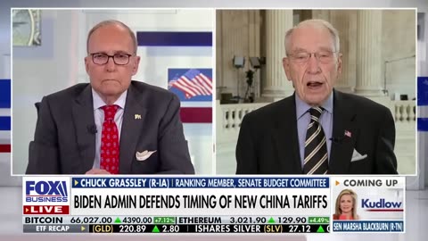 Sen. Chuck Grassley: US is 10 years behind fighting China on the trade war