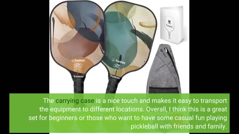 Read Full Review: VINSGUIR Pickleball Paddle Set, USAPA Approved Fiberglass Pickleball Set, Pic...