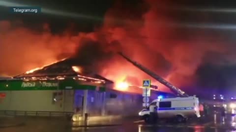 Cafe "Polygon" caught fire at night in Kostroma, where there were more than 250 people inside