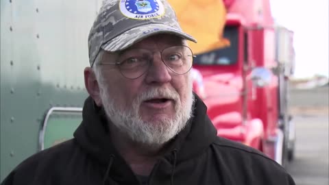 A trucker caravan from the United States is on its way to Washington, D.C. to protest.