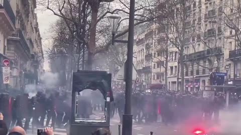 PARIS PENSION REFORM RIOTS MARCH 2023