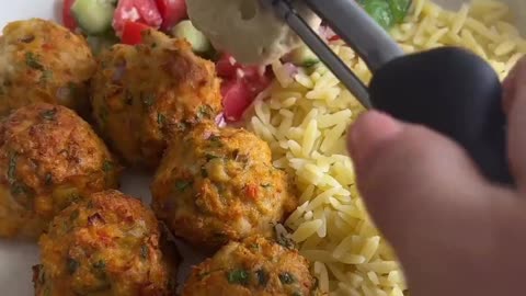 "Spice Up Your Game with Fiery Harissa Chicken Meatballs: A Flavorful Twist on a Classic Favorite!"