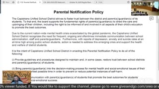Live - Capistrano Unified School District Vote on Parental Notification Policy - Public Comment
