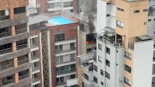 Incendio en un apartamento de Cabecera en Bucaramanga