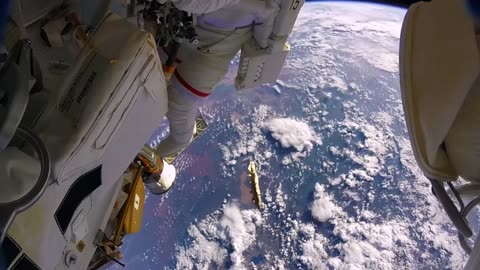 0:19 / 9:25 Astronauts accidentally lose a shield in space (GoPro 8K)