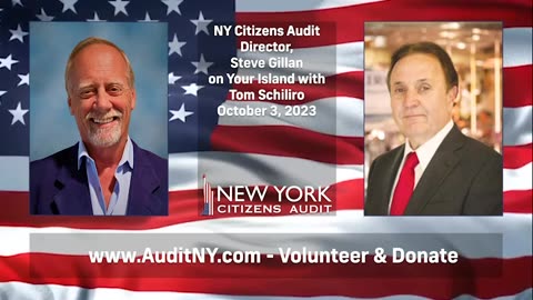 NY Citizens Audit Director, Steve Gillan on Your Island with Tom Schiliro October 3, 2023