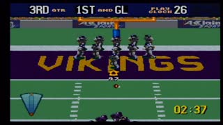 NFL Quarterback Club 96 Giants vs Vikings