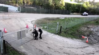 Antifa members attack future cop training center in Atlanta.