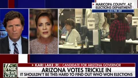 Kari Lake Talks To Tucker About Arizona’s Ballot Counting Chaos