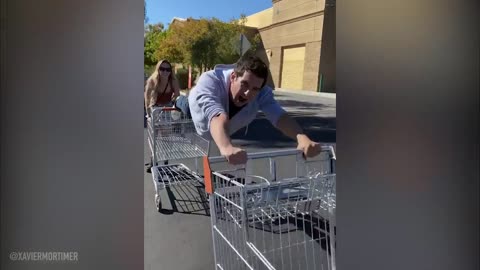 He floats through the store employees FREAK OUT