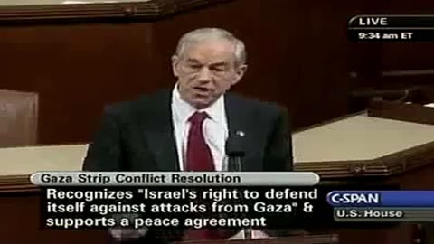 Ron paul: 'Hamas was created by the US and Israel to counteract Yasser Arafat'..