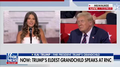Kai Trump gives an amazing speech about her Grandfather