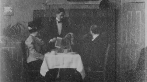 An Animated Luncheon (1900 Original Black & White Film)