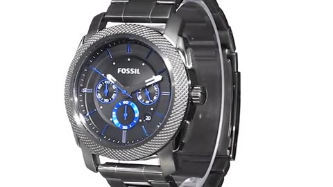 Fossil Machine Men's Watch with Stainless Steel or Leather Band