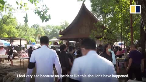 Thailand holds mass cremation ceremony for victims of nursery mass killing