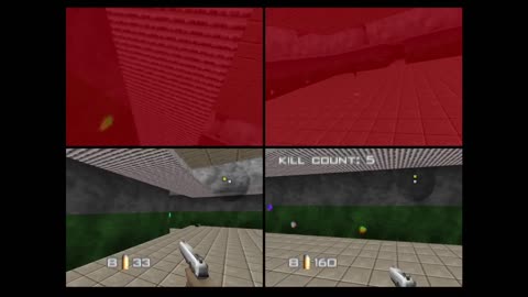 GoldenEye 007 multiplayer - Practice games. TH126 vs JCR vs Robbie vs Axdoomer