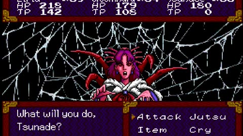 English Far East of Eden: Tengai Makyou - Ziria TurboGrafx-CD P 12 vs spider lady!