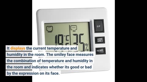 TFA Dostmann Digitales Mini Thermo-Hygrometer, 30.5053.02, Innentemperatur und Luftfeuchtigkeit