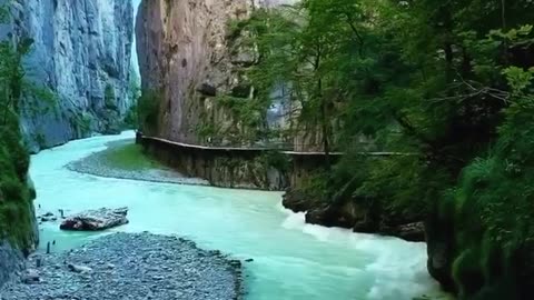 A Caumasee lake Switzerland