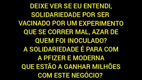 ☣️ COVID19/FOME19 ☣️ - Se você acreditar no que esta coisa veio dizer nestes 15 minutos de antena