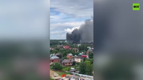 Research institute on fire in Moscow Region