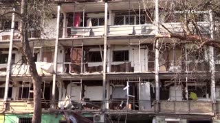 Civilians wounded as buildings hit in Kramatorsk