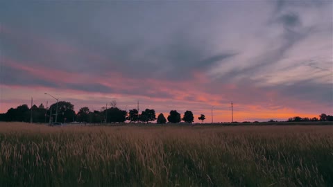 Dream Sunset - Country Road Timelapse