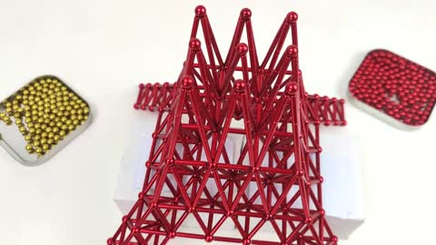 The Tokyo Tower made of magnets _ Magnetic Games