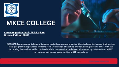 Career Opportunities in EEE: Explore Diverse Paths at MKCE