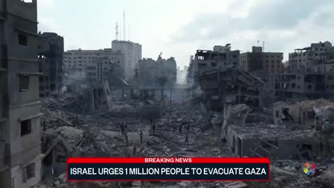 Gaza residents scramble to flee after Israel orders 24 hour evacuation
