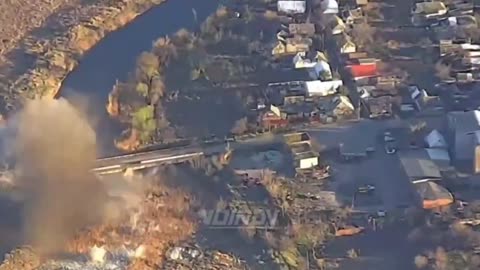 Russian Federation strikes on a bridge in Gulyaypol, Zaporizhzhya region.