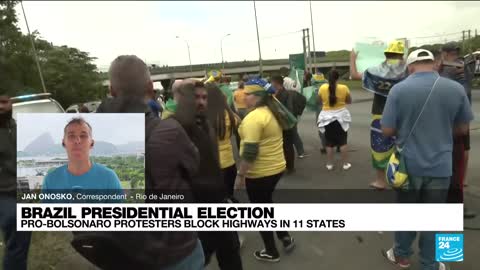 Brazilian court orders roadblocks cleared, Bolsonaro silent on election loss • FRANCE 24 English