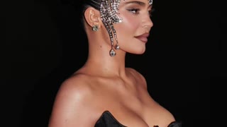 Kylie Jenner's Bejeweled Headpiece and Sexy Corset Dress Is a Must-See Look