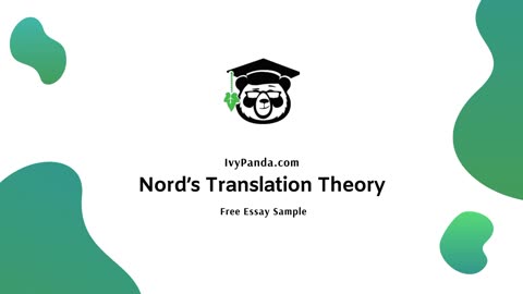 Nord’s Translation Theory | Free Essay Sample