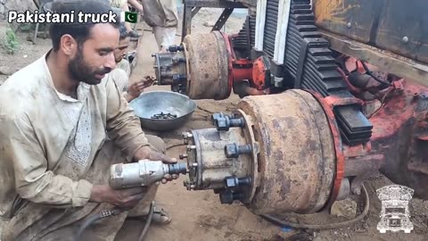 Rebuilding AN OLD Dump Truck With Basic Tools _ Silencer Making And Installing in truck