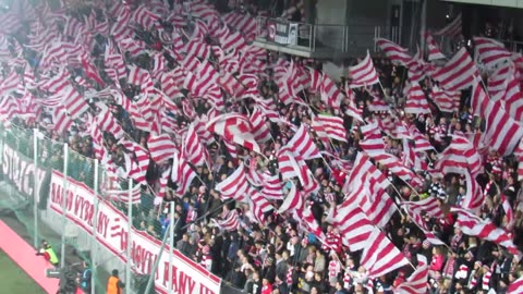 Cracovia Kraków - Legia Warszawa 12.03.2016 1906 flag