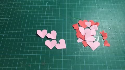 How to make Paper heart cutting DIY