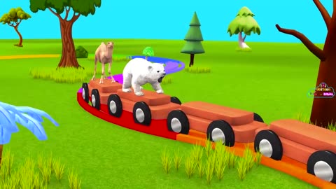 ANIMALS CARTOON ! SWIMMING RACE!MOTOR BIKE RACE ! SWIMMING POOL FOR KIDS ! LEARN ANIMAL NAMES&SOUNDS