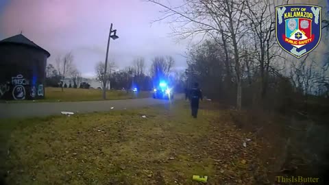 Body cam footage shows man fleeing police by jumping into Kalamazoo River and did not resurface