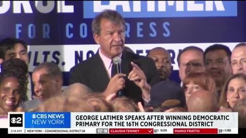 Extended video- Watch New York primary night speeches from George Latimer, Jamaal Bowman CBS News