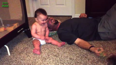 Funny Babies Laughing Hysterically at Dogs Compilation