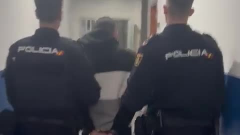 Spain: Arrival of the jihadist detained by the Police in Spain after the machete attacks.
