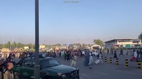 CHAOS IN KABUL: AFGHANS RUN TO AIRPORT TO FLEE COUNTRY