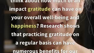 The Power of Gratitude