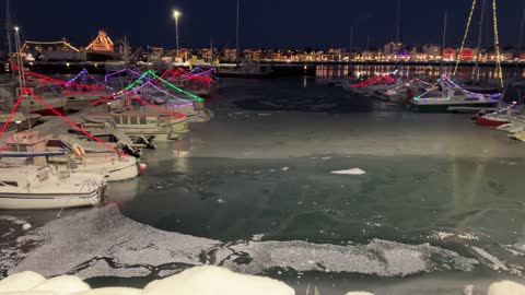 Frozen Sea - Coldest December in half a Century in Iceland