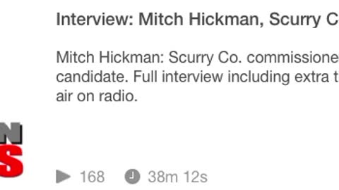 Robert Pratt interviews Candidate Mitch Hickman seeking Precinct 2 commissioner's seat