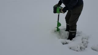 Ice Fishing: How To Drill a Hole in the Ice